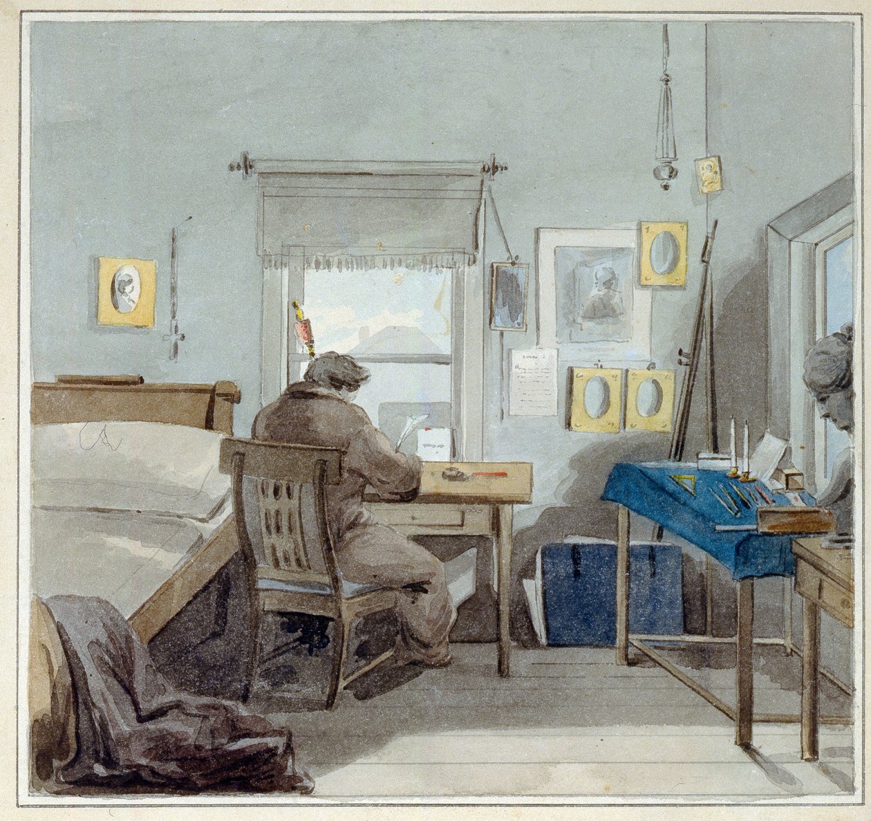 Au travail. Dans la maison de Pavel Nashchokin - Pyotr Fyodorovich Sokolov