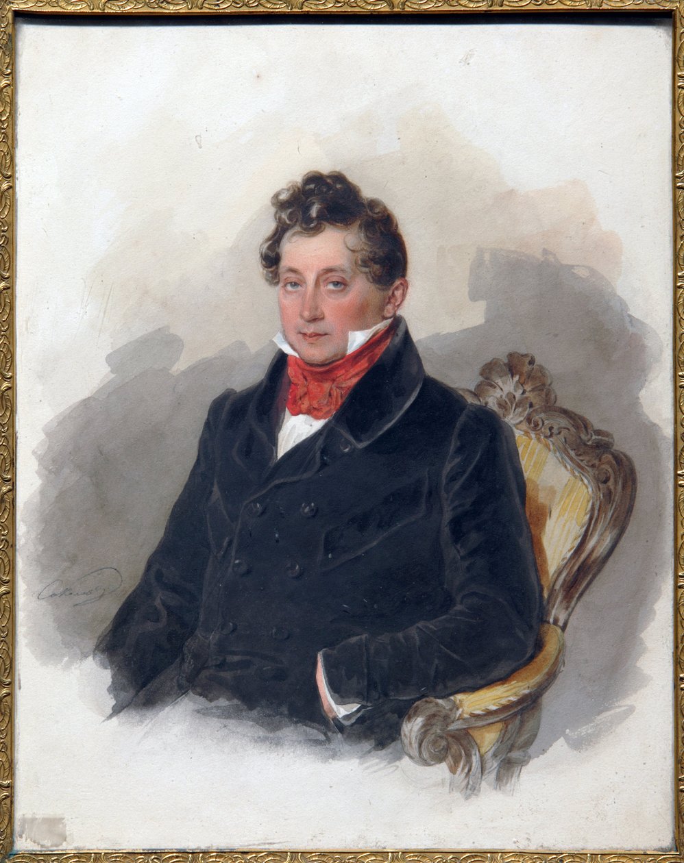 Portrait du décembriste Mikhail Vielgorsky - Pyotr Fyodorovich Sokolov