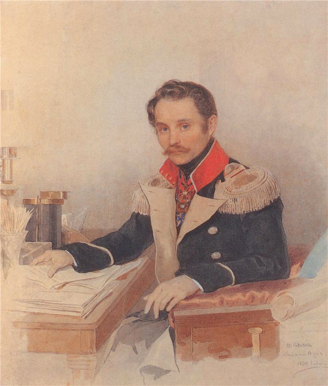 Portrait de Leonty Vasilievich Dubelt 1792-1862, Chef d