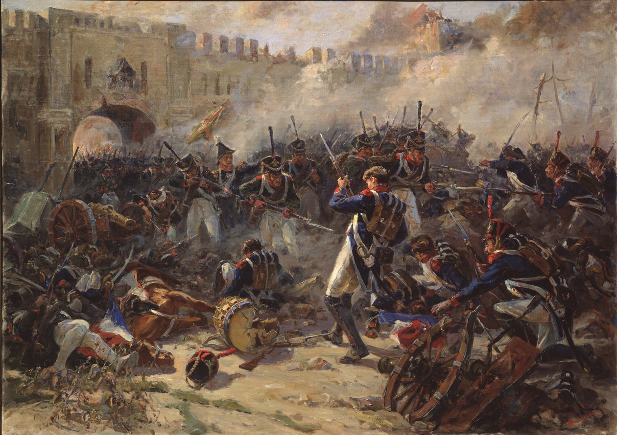 La bataille de Smolensk en août 1812, 1956 - Pyotr Ivanovich Zhigimont