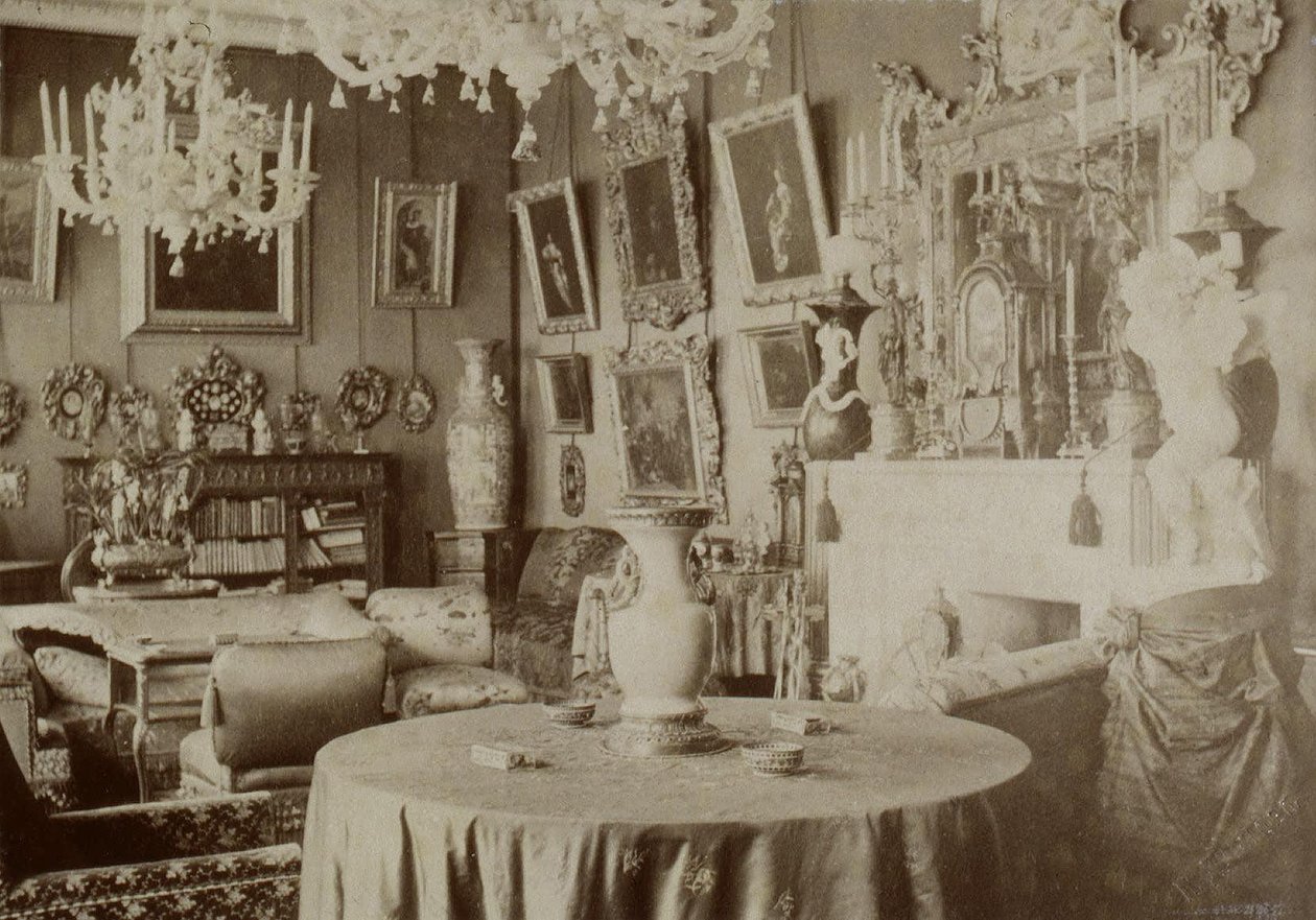 Le salon de la Datcha de Pyotr Durnovo à Saint-Pétersbourg, années 1880 - Pyotr Pavlovich Durnovo