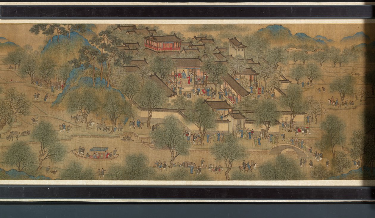 Festival du printemps sur la rivière (détail) - Qing Dynasty Chinese School