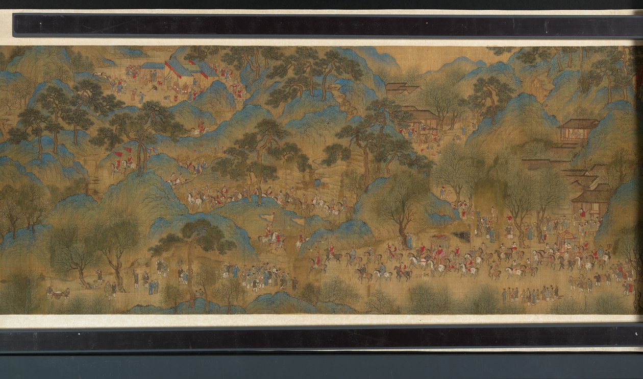 Festival de printemps sur le fleuve - Qing Dynasty Chinese School