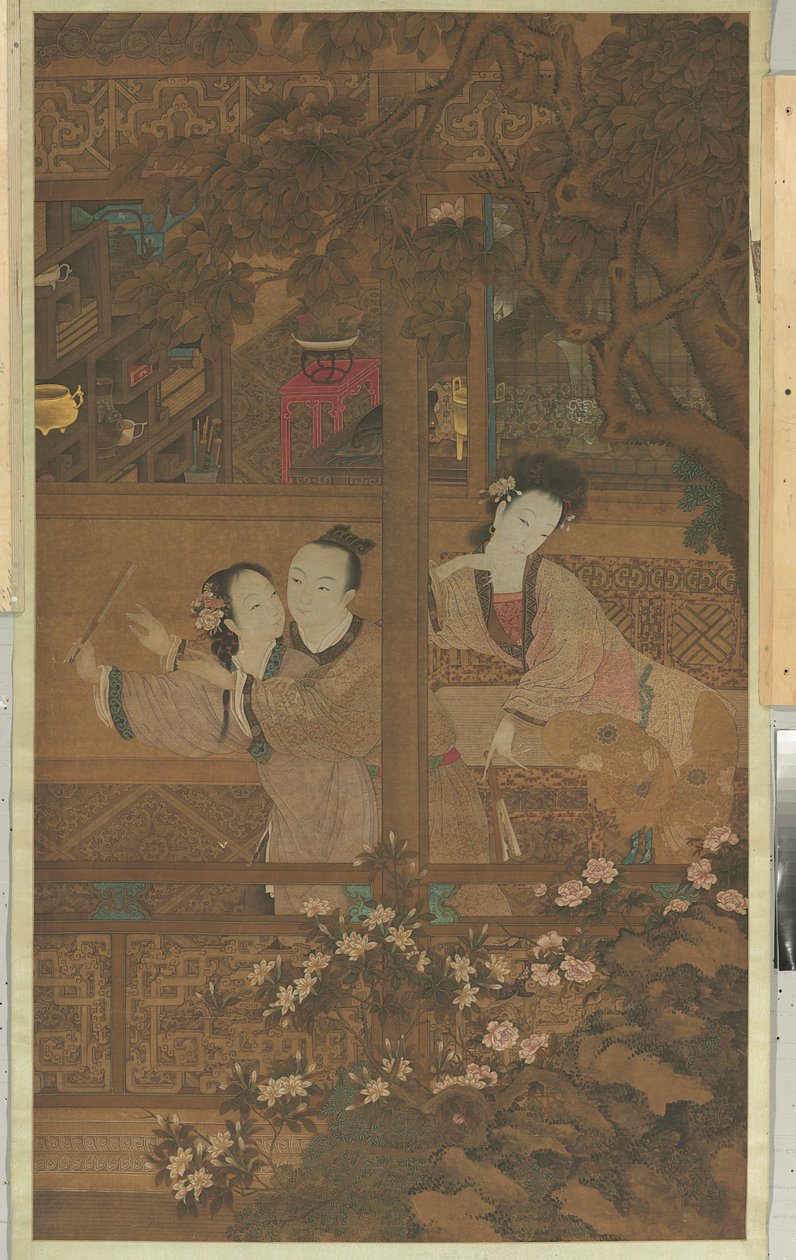 Rêve de la chambre rouge - Qing Dynasty Chinese School