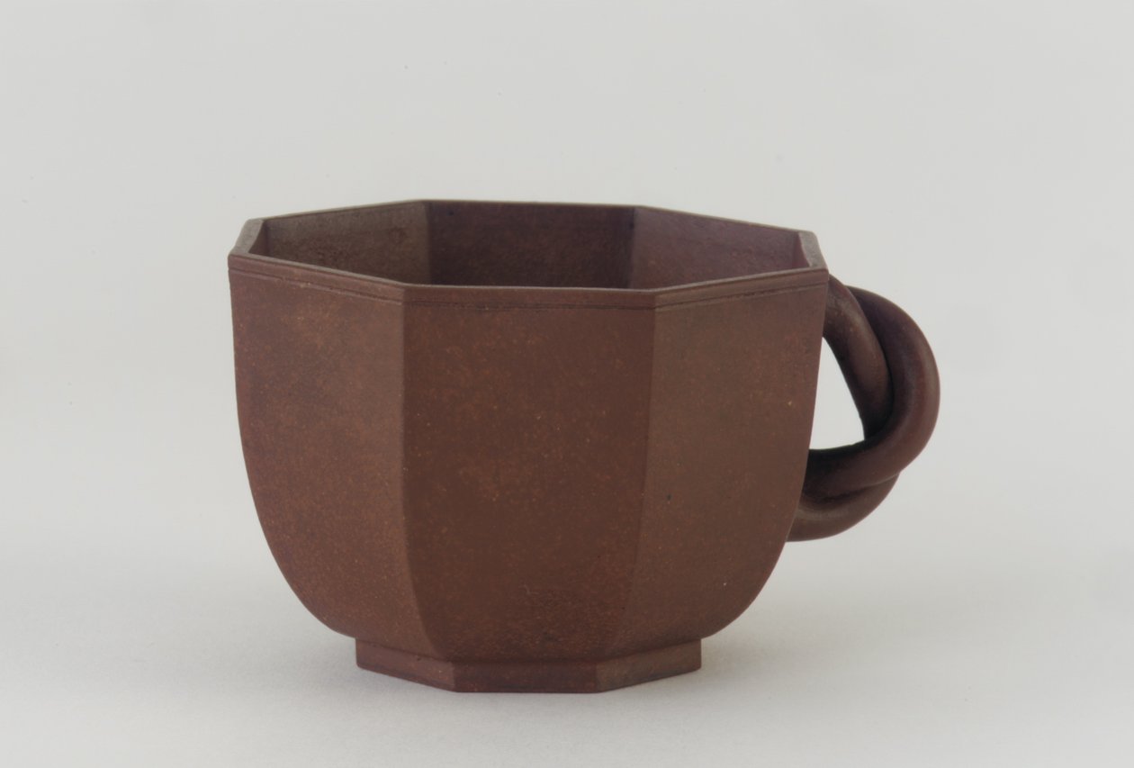 Tasse octogonale, Chengzhai, probablement 19ème siècle - Qing Dynasty Chinese School