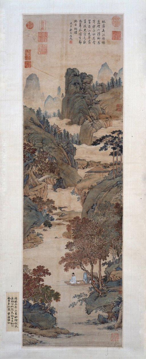 Pêche sous les gommiers chinois - Qiu Ying
