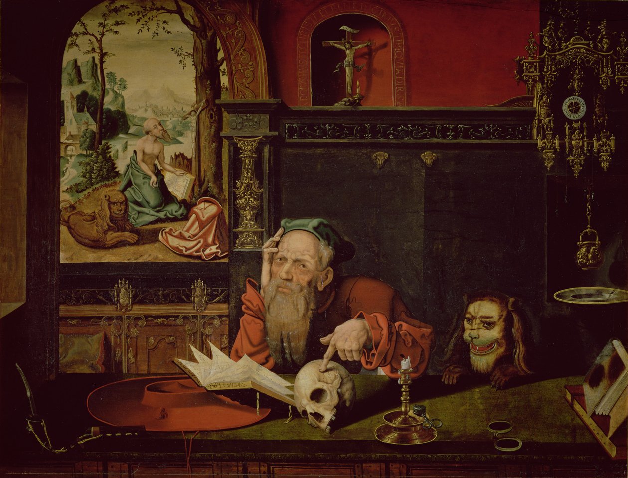 La méditation de Saint Jérôme - Quentin Massys or Metsys