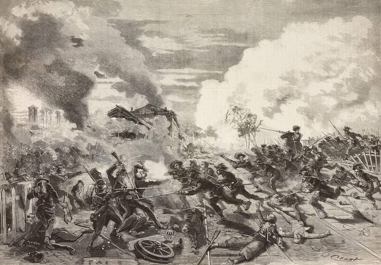 Arrivée de la division du général Fanti, bataille de Magenta, 4 juin - Quinto Cenni