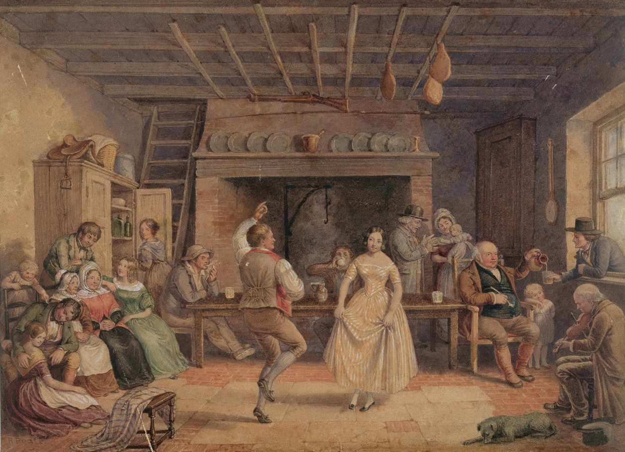 Danse dans une cuisine de ferme - R. Poate