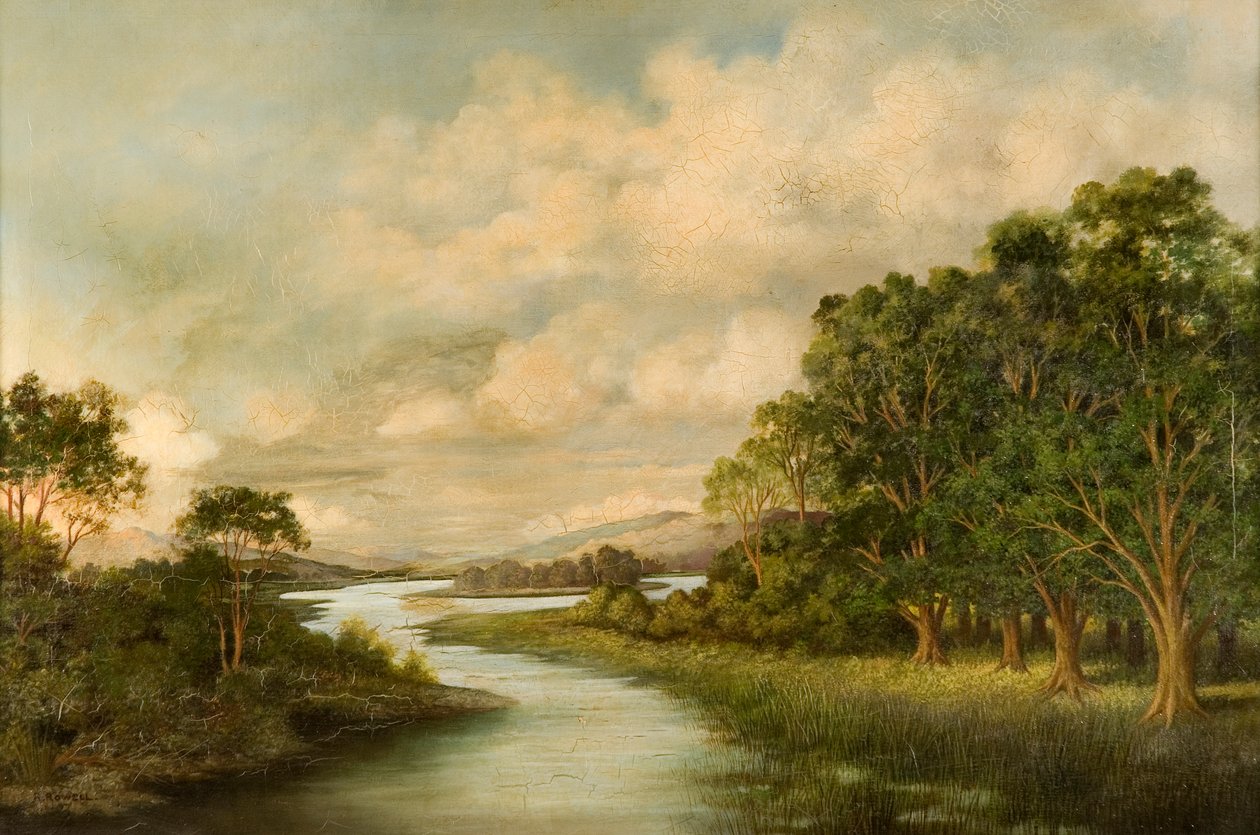 Vue de la rivière North Tyne - R. Rowell