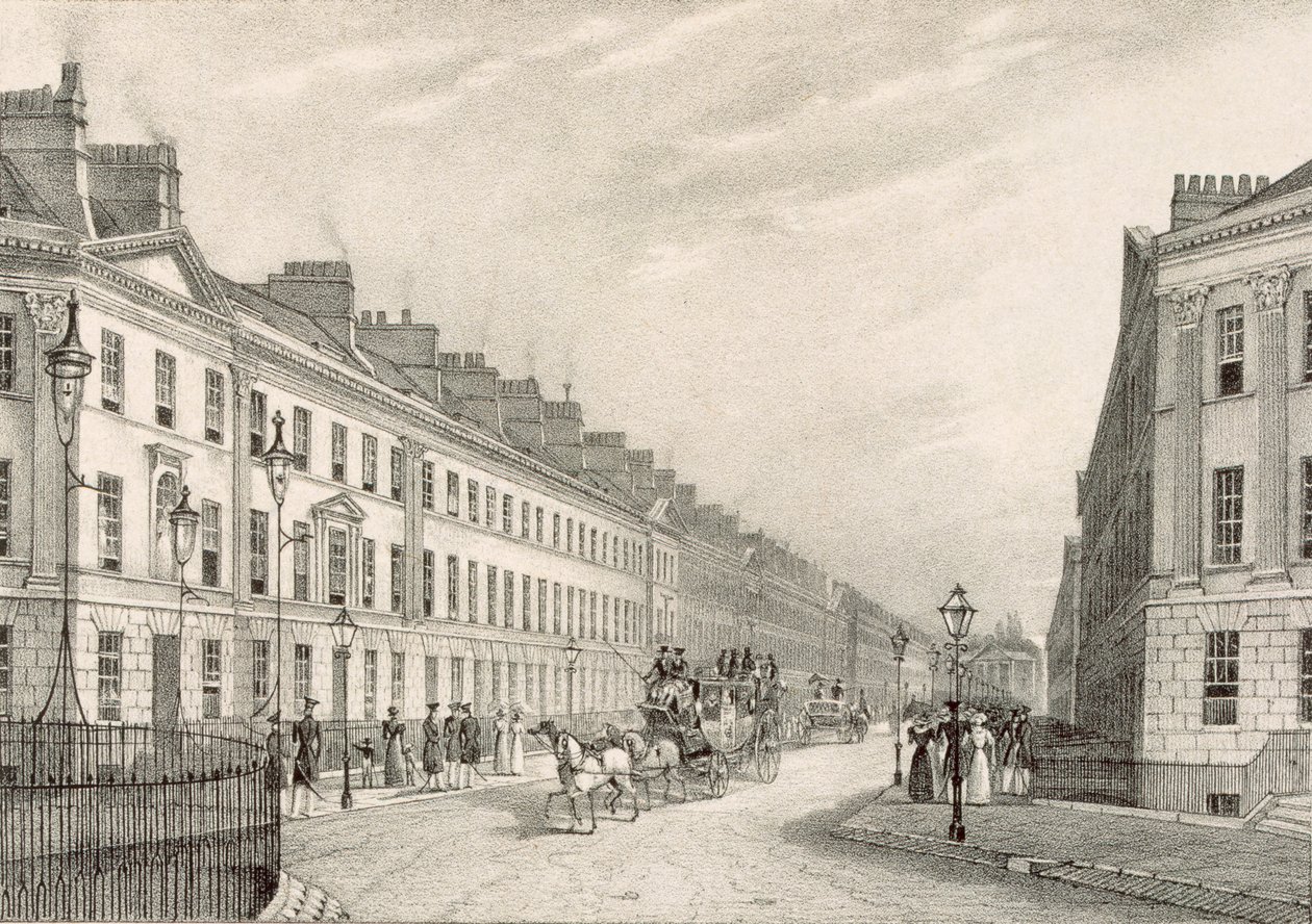 Great Pultney Street, Bath, c.1883 - R. Woodroffe