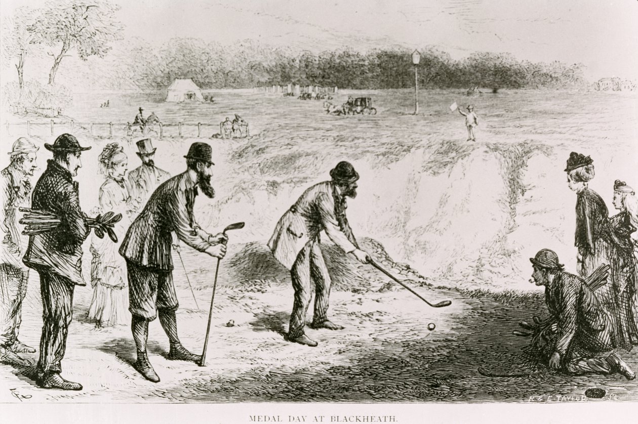 Jour de la médaille à Blackheath, illustration du Daily News, 1874 - R. and E. Taylor