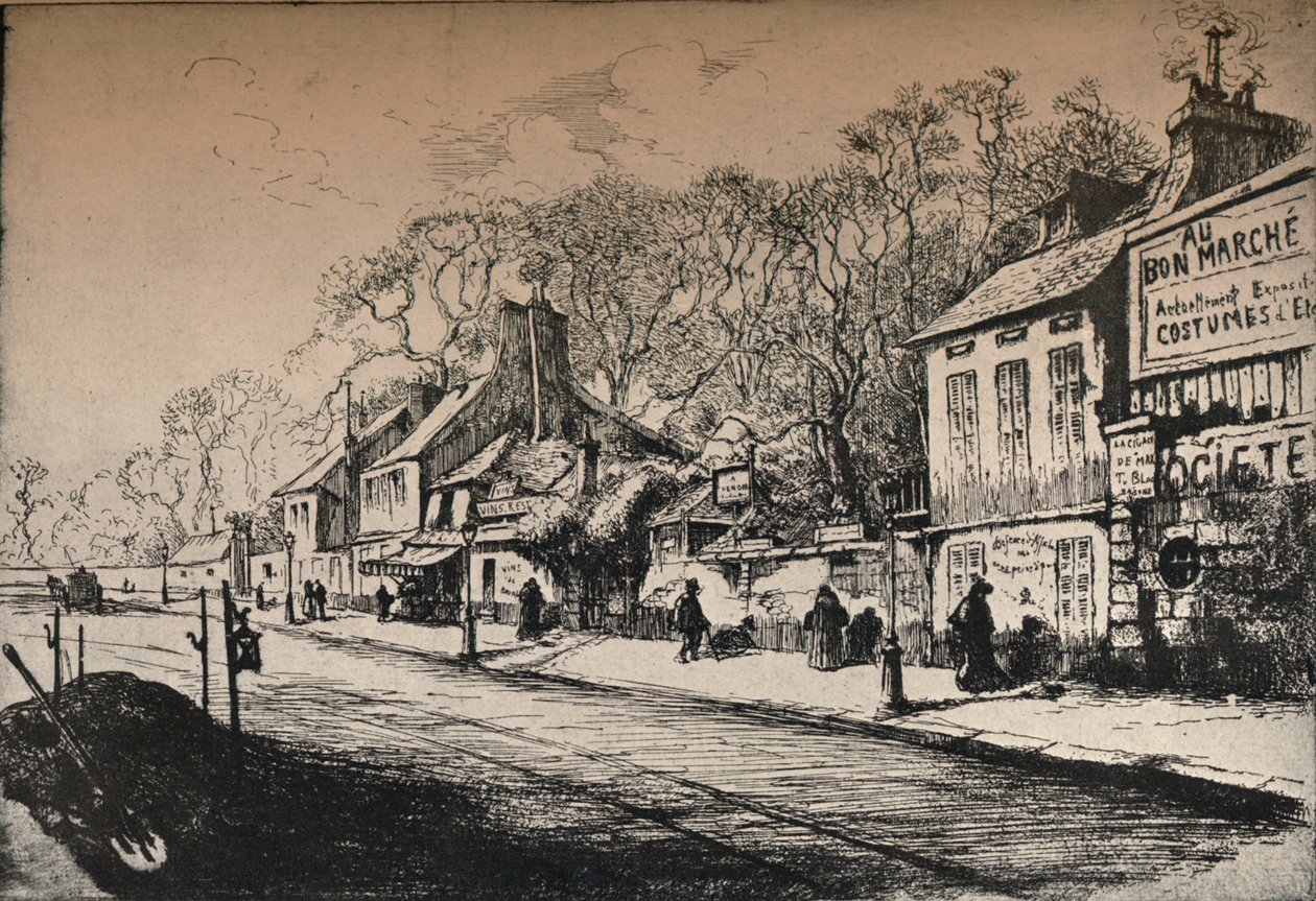 Maison de JJ Rousseau, Montmartre, 1915 - RP Grouiller