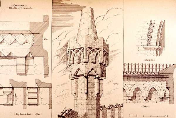 Palais des Jurisconsultes, Crémone, Italie, construit en 1292, tiré de 