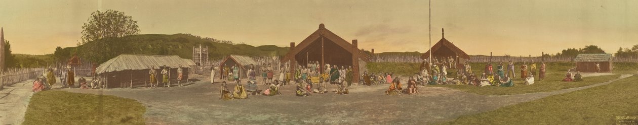Maori Pa, Rotorua, Nouvelle-Zélande - R. P. Moore