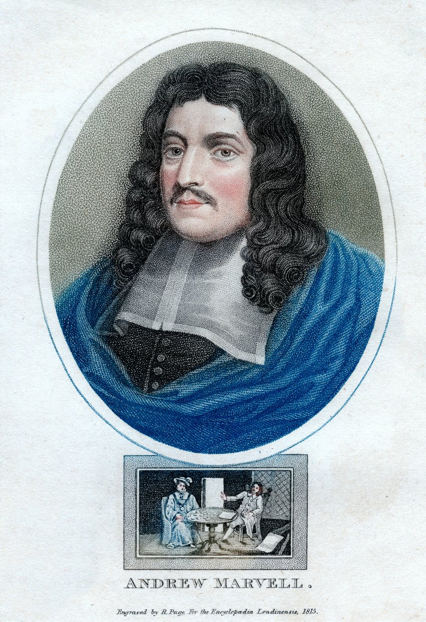 Andrew Marvell, poète métaphysique anglais, 1815 - R. Page