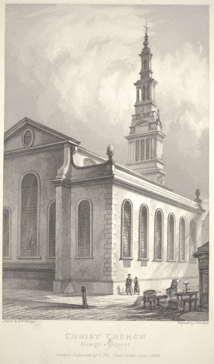 Église du Christ, Newgate Street - R. W. Billings