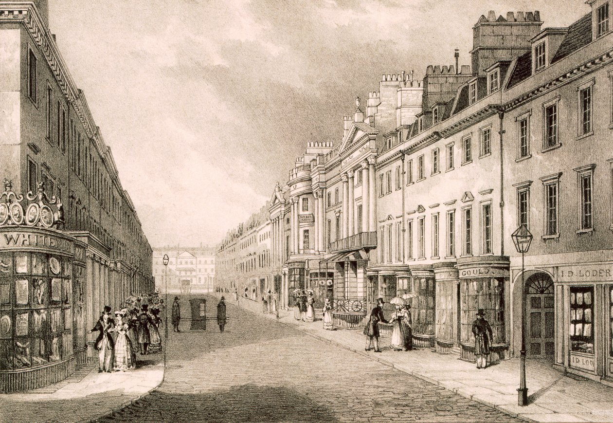 Milsom Street, vers 1883 - R. Woodroffe