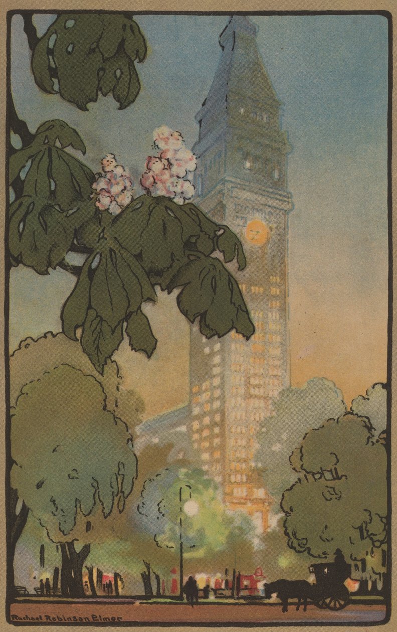 La tour Métropolitaine par une soirée d