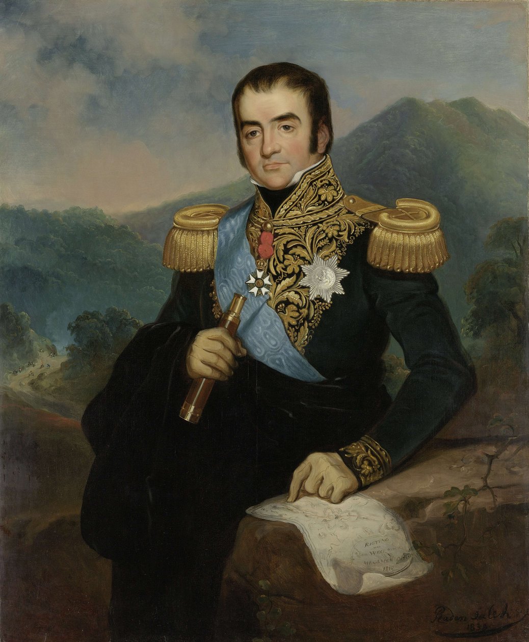 Portrait du gouverneur général Herman Willem Daendels - Raden Saleh