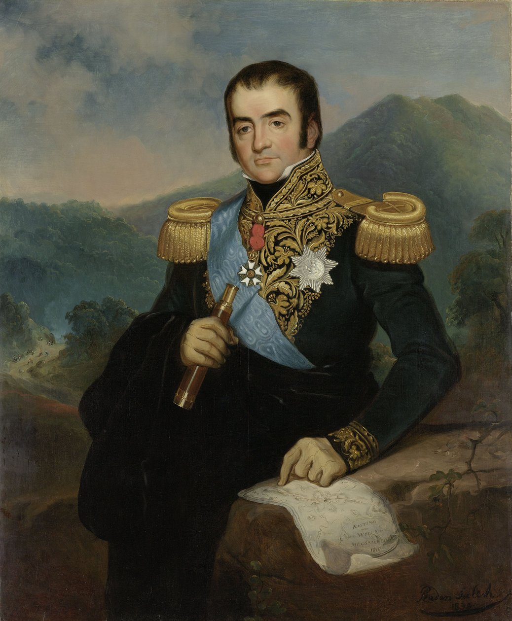Portrait posthume de Herman Willem Daendels - Raden Saleh