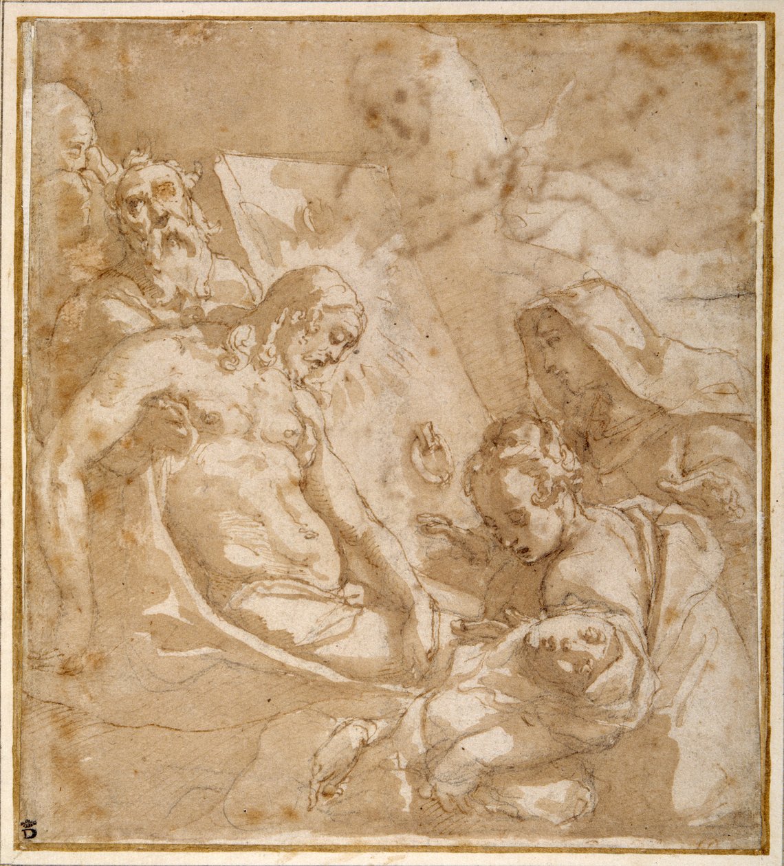 La Mise au Tombeau - Raffaellino da Reggio (c.1550 78)
