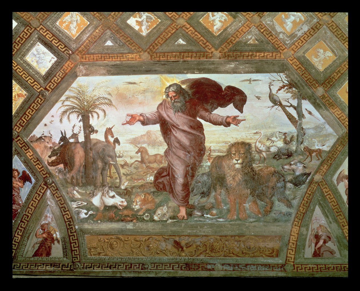 Dieu créant la Terre - Raffaello Sanzio Raphael