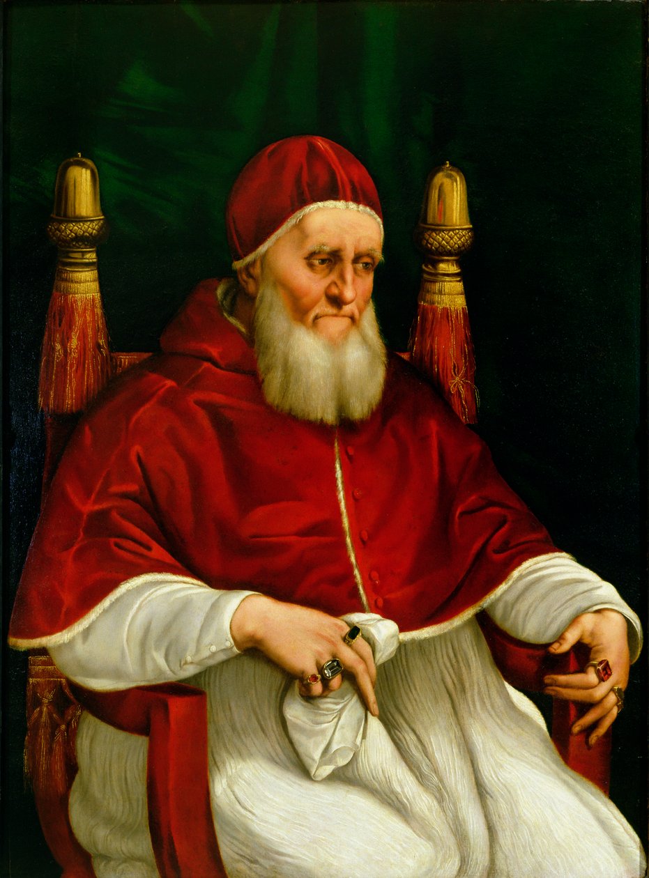 Portrait du pape Jules II (1443-1513) vers 1512 - Raffaello Sanzio Raphael