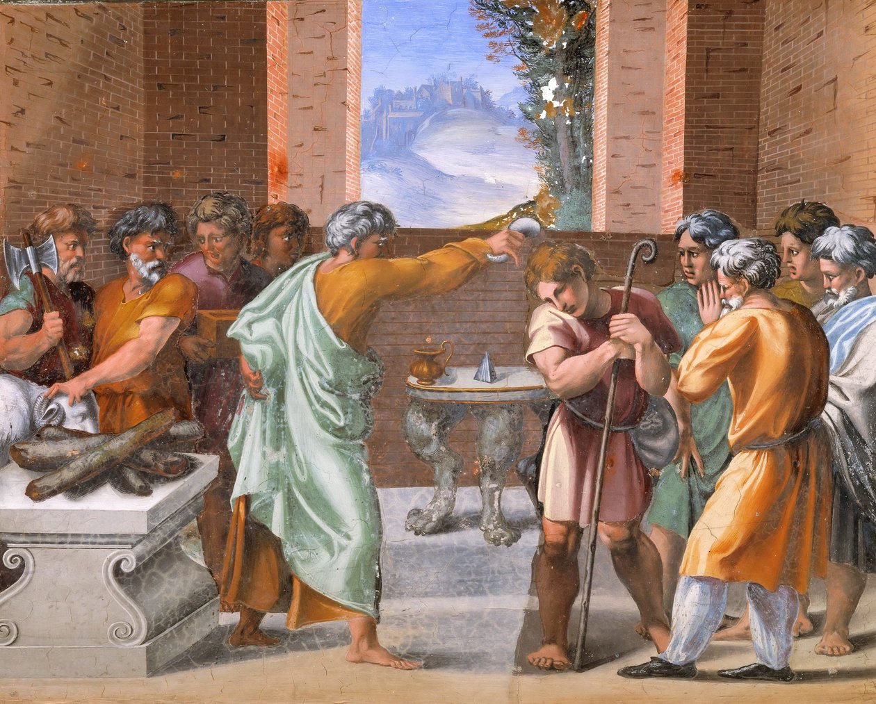 Décoration de la Loggia, fresque Palazzi Pontifici, Vatican - Raffaello Sanzio Raphael