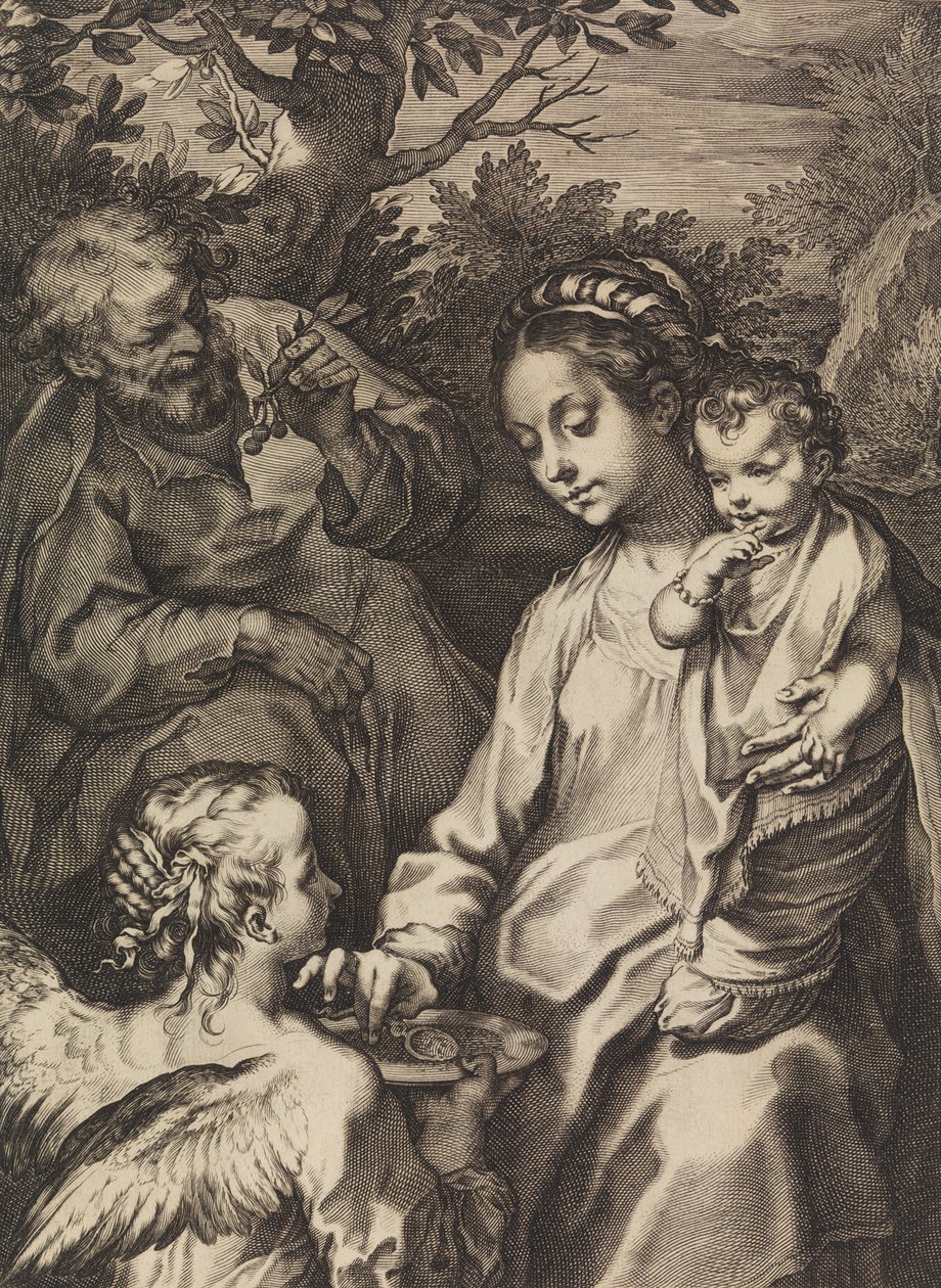 La Sainte Famille avec le bol de porridge - Raffaello Guidi
