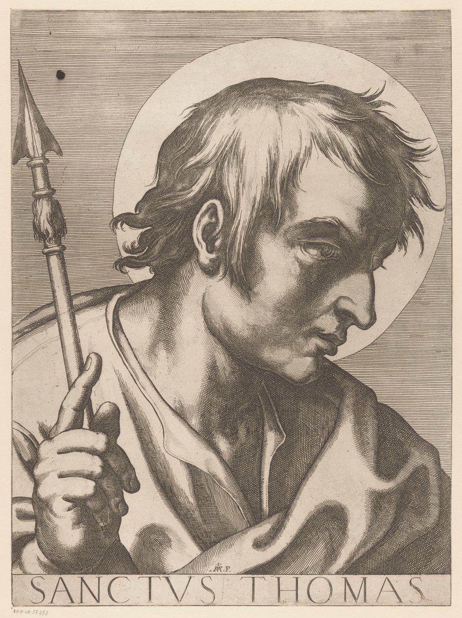 Saint Thomas (Christ, Marie et les douze apôtres) - Raffaello Schiaminossi