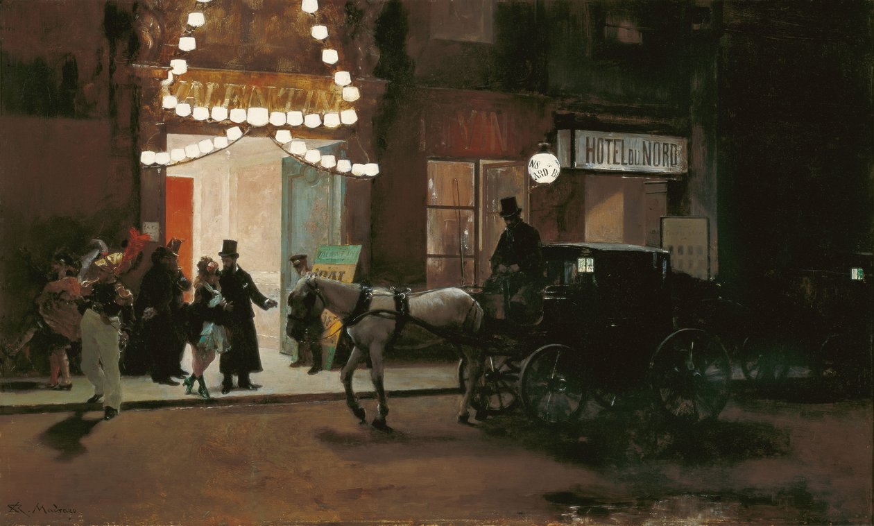 Sortie du bal masqué - Raimundo de Madrazo y Garreta