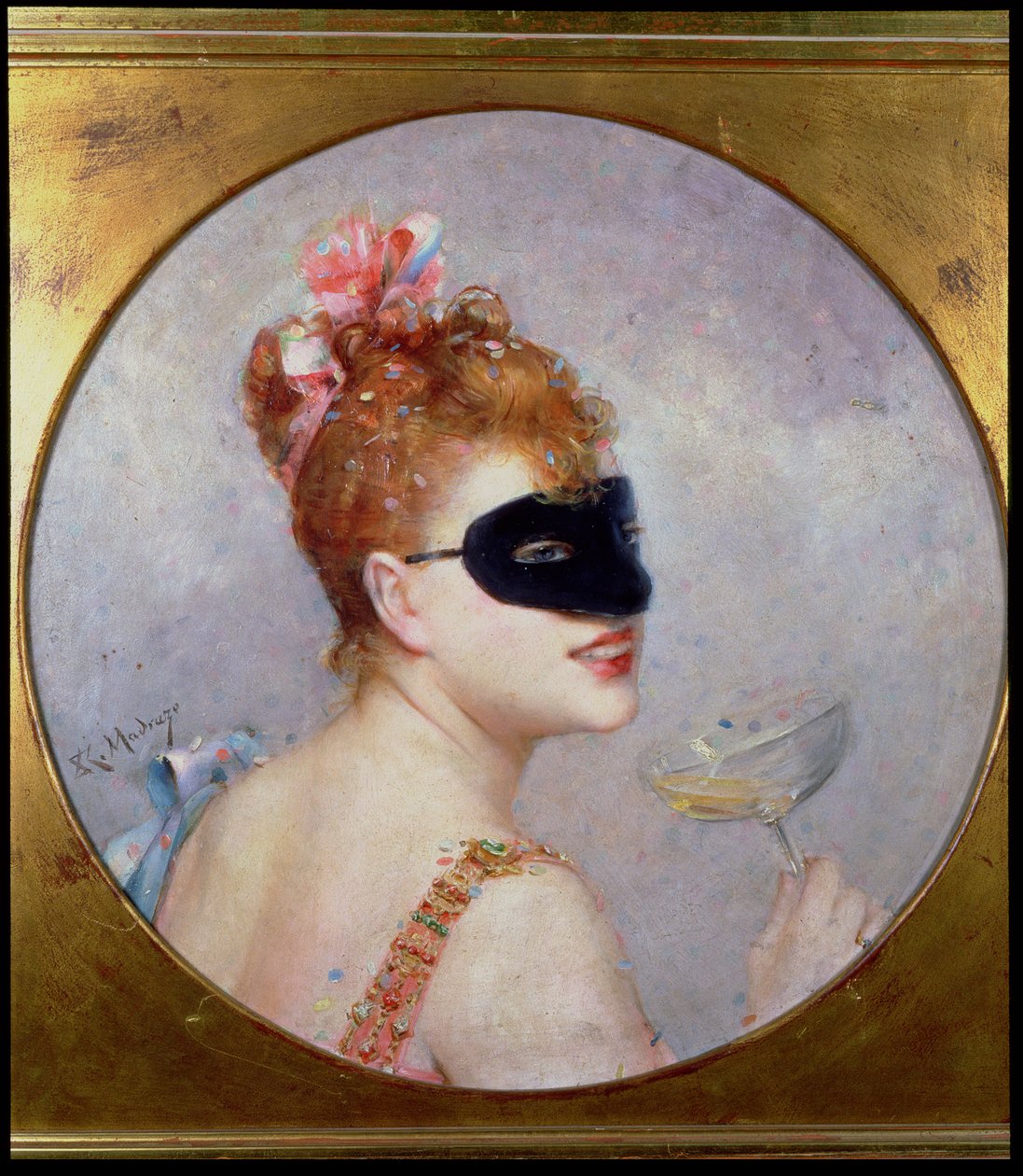 Femme avec un masque - Raimundo de Madrazo y Garreta