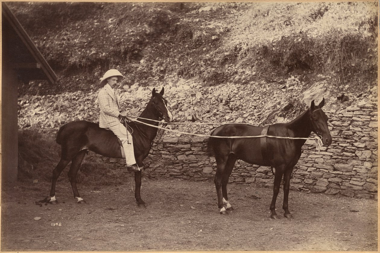 Capitaine H. S. Rawhinson (recto) - Raja Deen Dayal