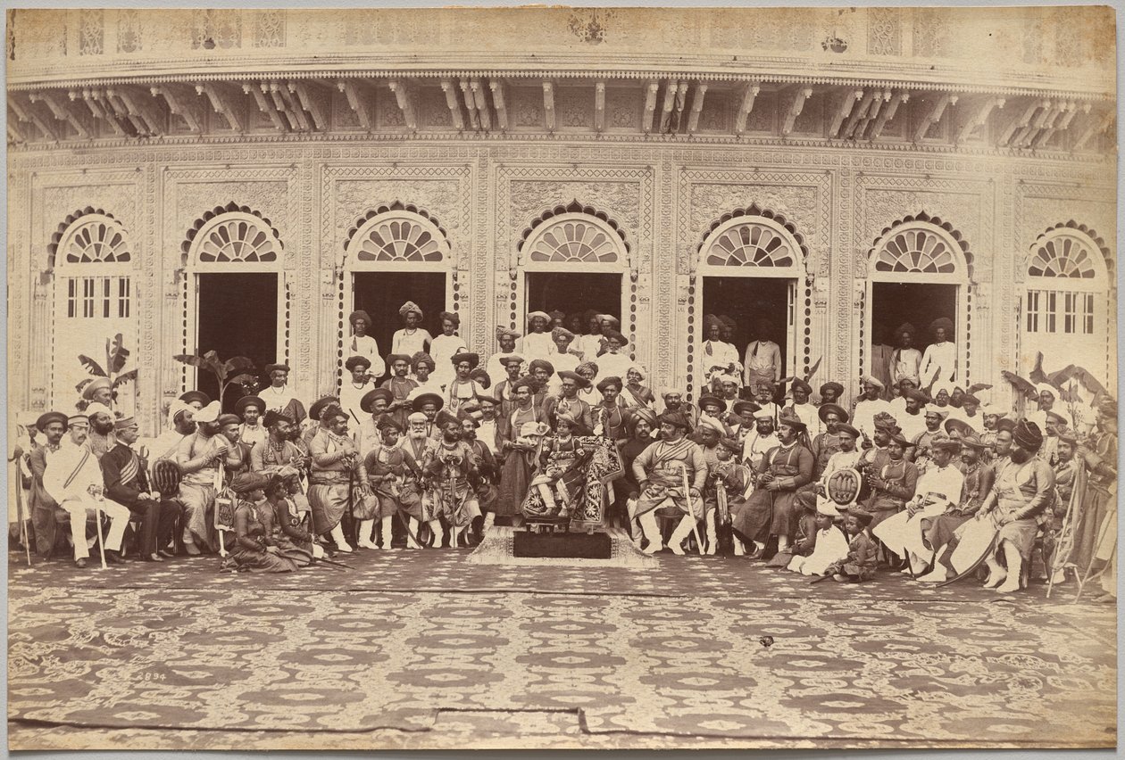 Maharaja de Scindia, nobles et hauts fonctionnaires, Gwalior - Raja Deen Dayal