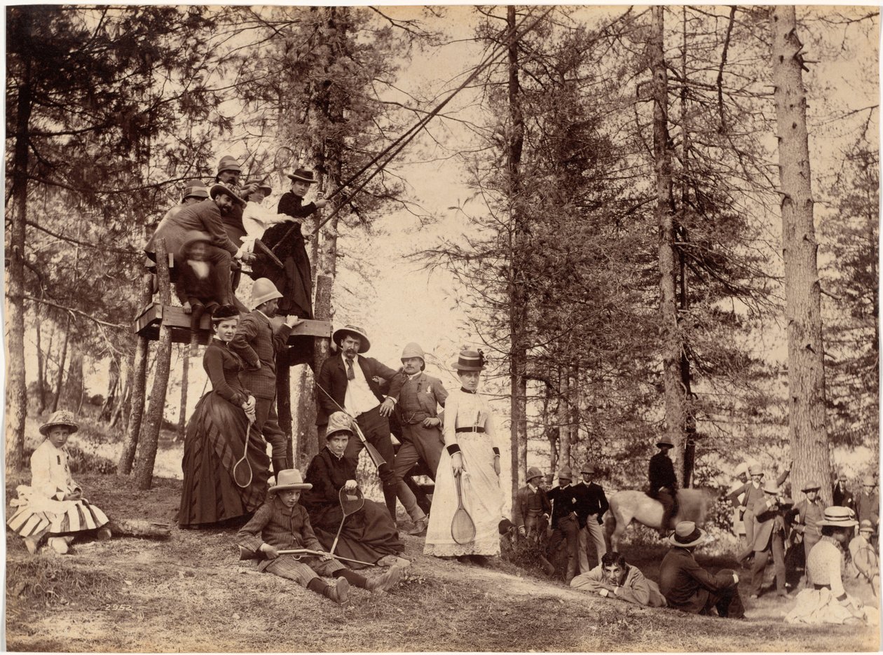 Groupe en pique-nique, Mashobra - Raja Deen Dayal