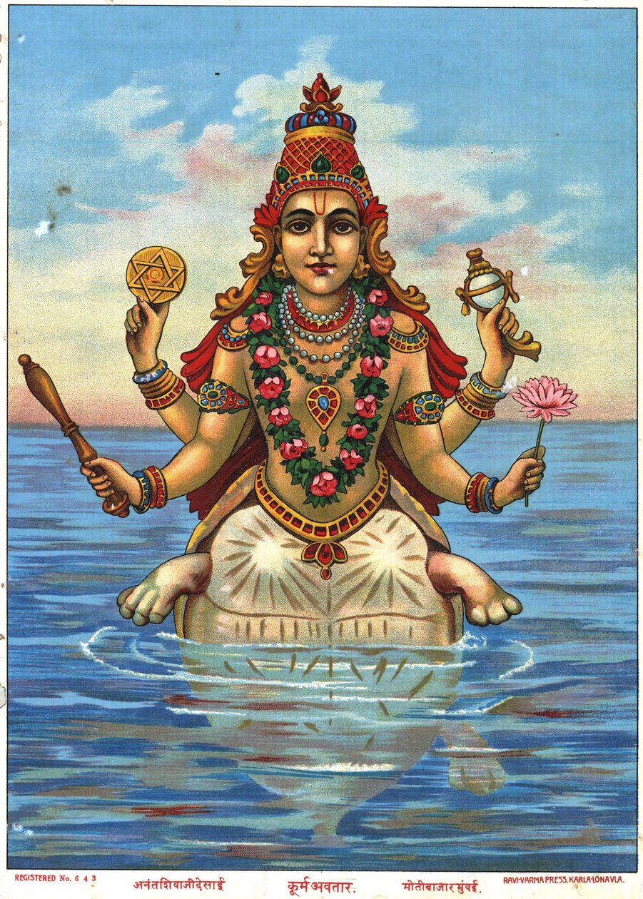 Kurma Avatar de Raja Ravi Varma - Raja Ravi Varma
