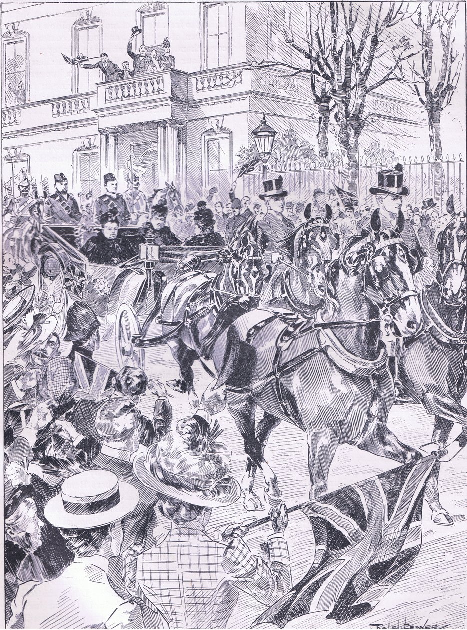 La dernière visite de la Reine à Londres en mars 1900, illustration de l