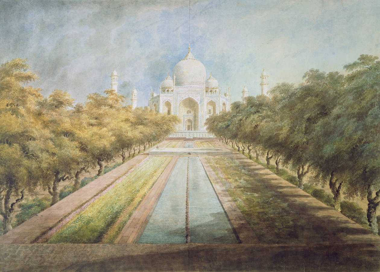 Taj Mahal (aquarelle sur papier) - Ram Sita