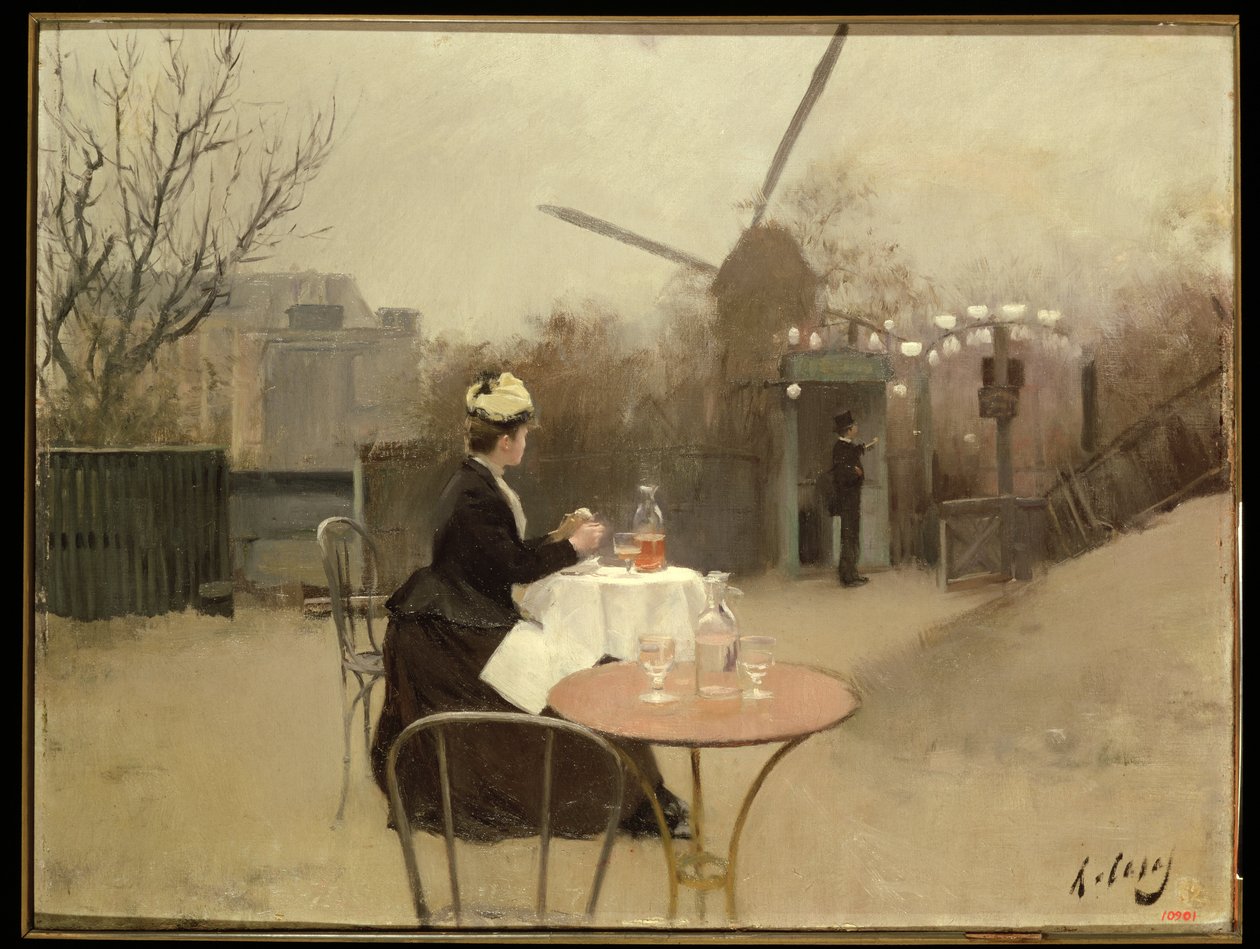 Manger en plein air - Ramon Casas i Carbo