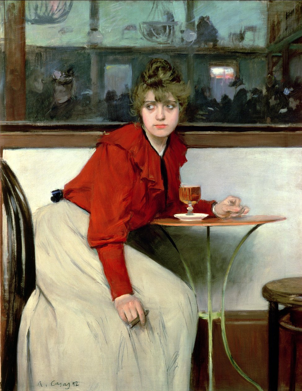 Fille dans un bar - Ramon Casas