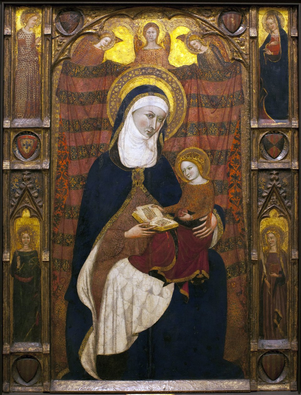 Sainte Anne et la Vierge - Peinture de Ramons Destorrents (XIVe siècle), Arnau (XIVe siècle) et Jaume Ferrer Bassa (1281-1348) - tempera sur bois, vers 1350 - Ramon Destorrents