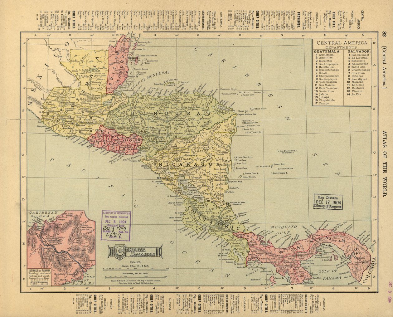 Amérique centrale. LOC 2003627010 - Rand McNally and Company