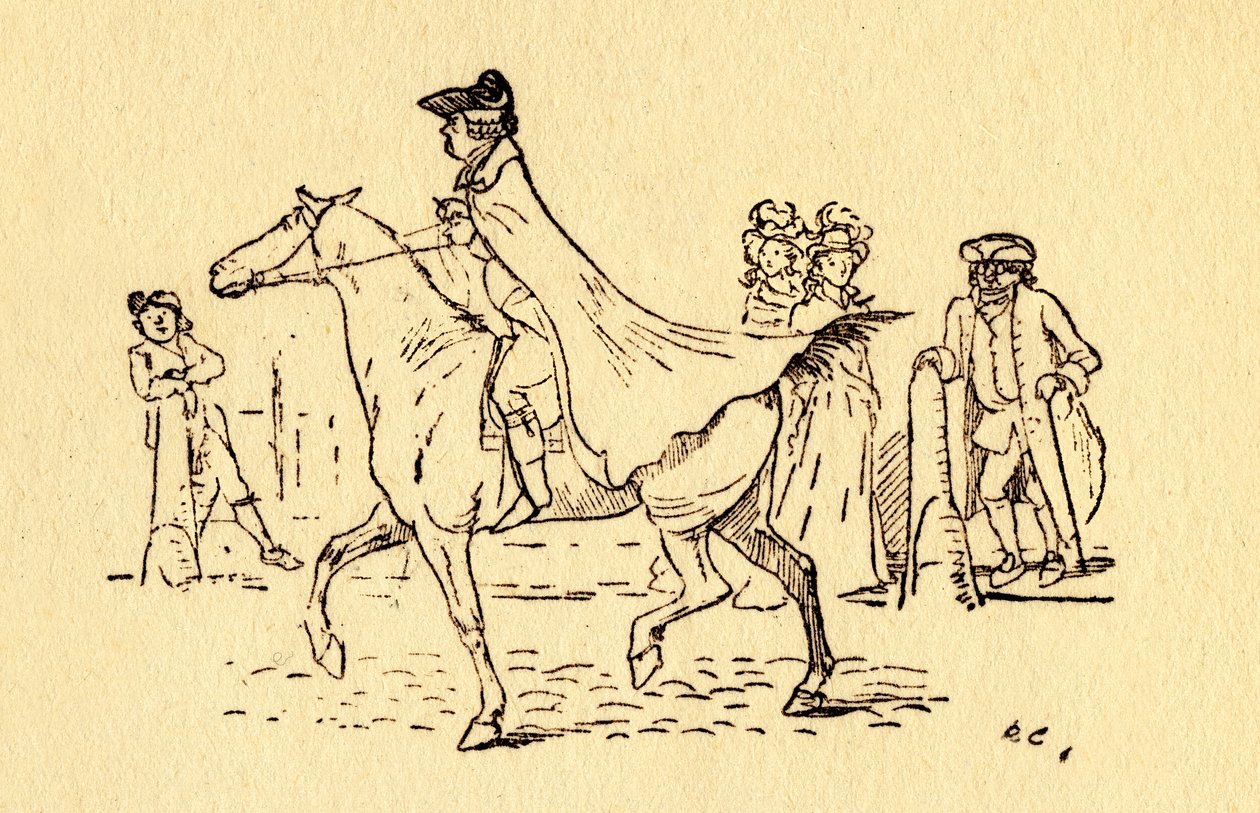 John Gilpin part pour son voyage à Edmonton, 1878, c. 1918 - Randolph Caldecott