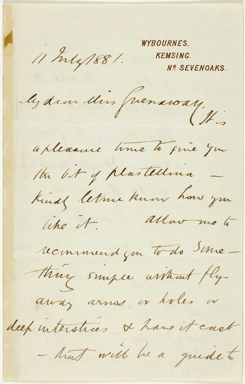 Lettre à Kate Greenaway - Randolph Caldecott