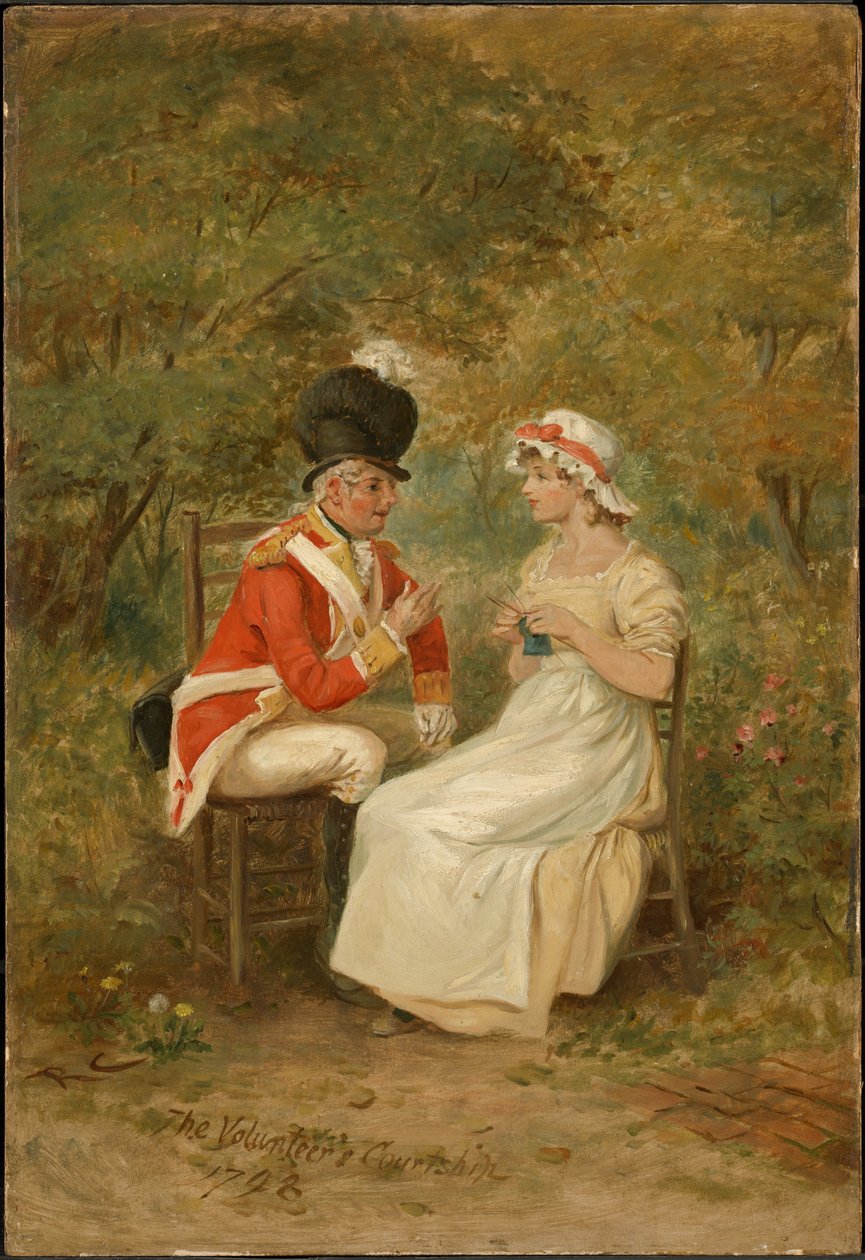 La cour du volontaire, 1798 - Randolph Caldecott