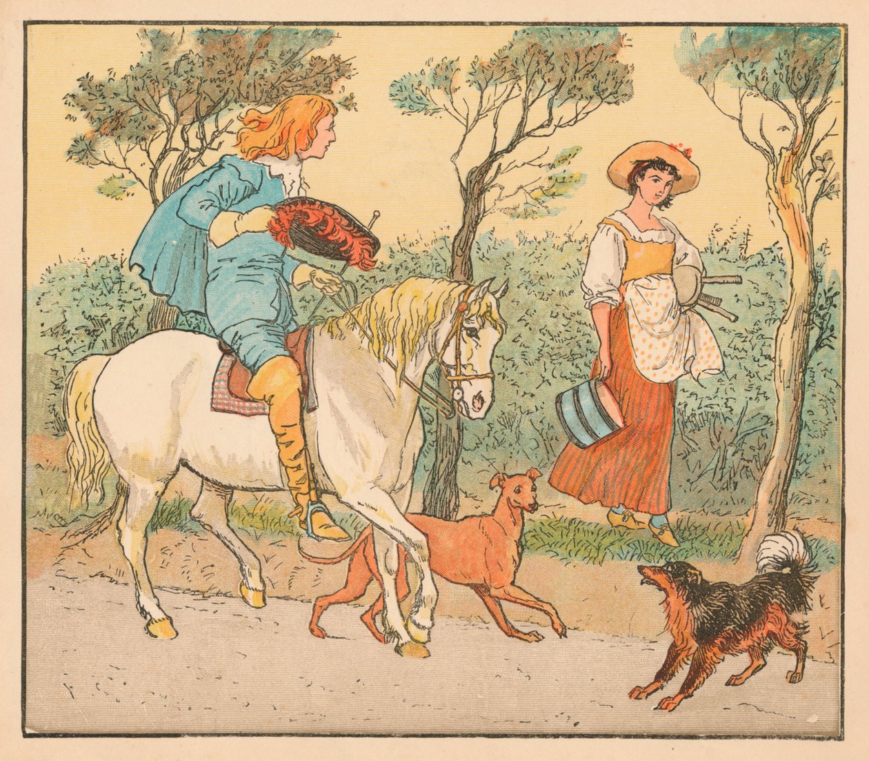 Où vas-tu, ma jolie demoiselle - Randolph Caldecott