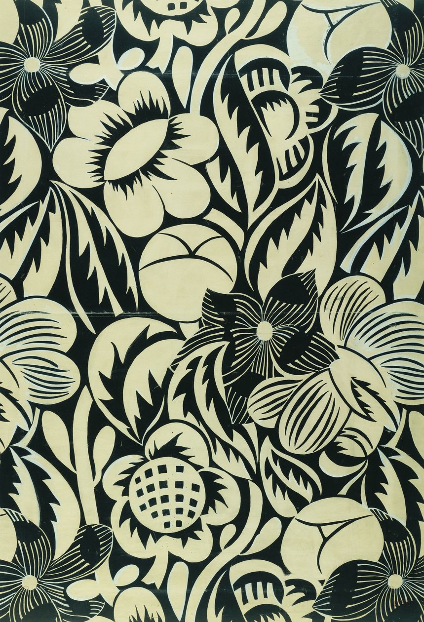 Black and White Flowers; Les Fleurs Noires et Blanches - Raoul Dufy