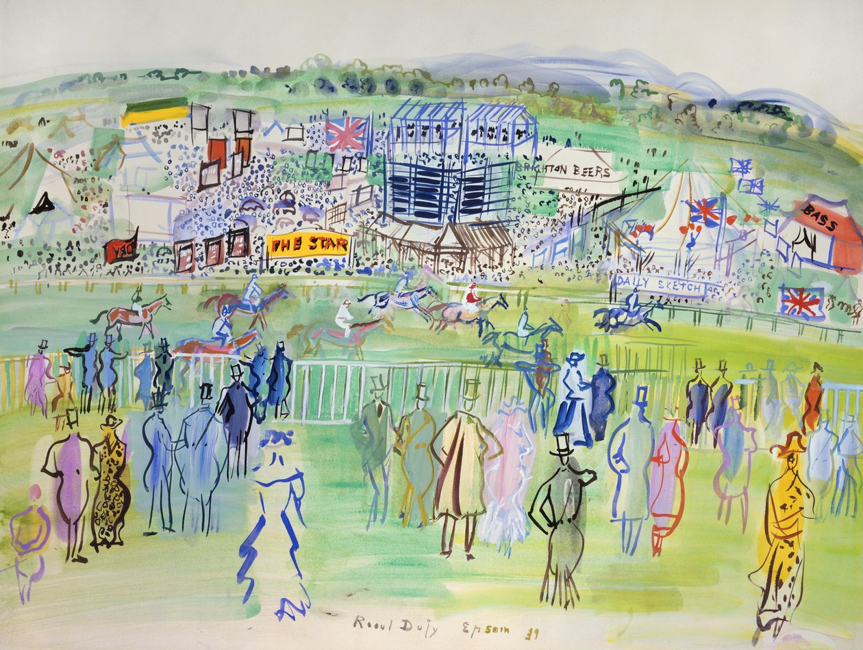 Epsom, hippodrome - Raoul Dufy