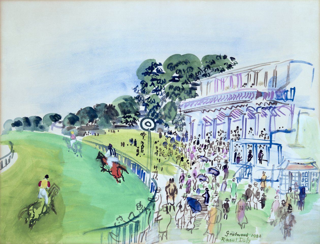 Goodwood, la tribune devant l
